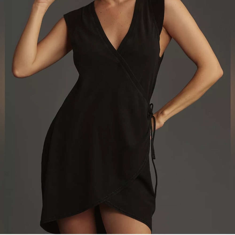 Elegant Black Wrap Dress